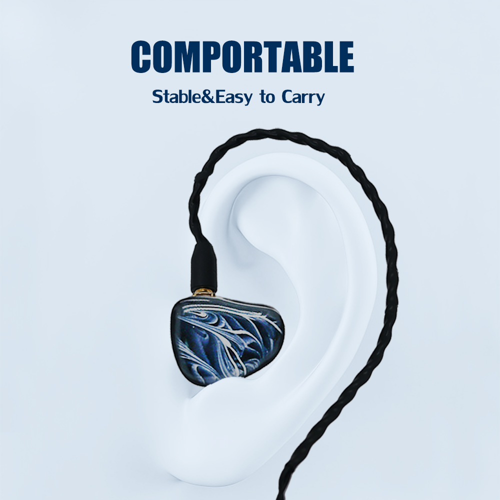 DOUBLE DRIVERS RESIN EARPHONE - EARPHONE FOR PHONE/MP3 - 5