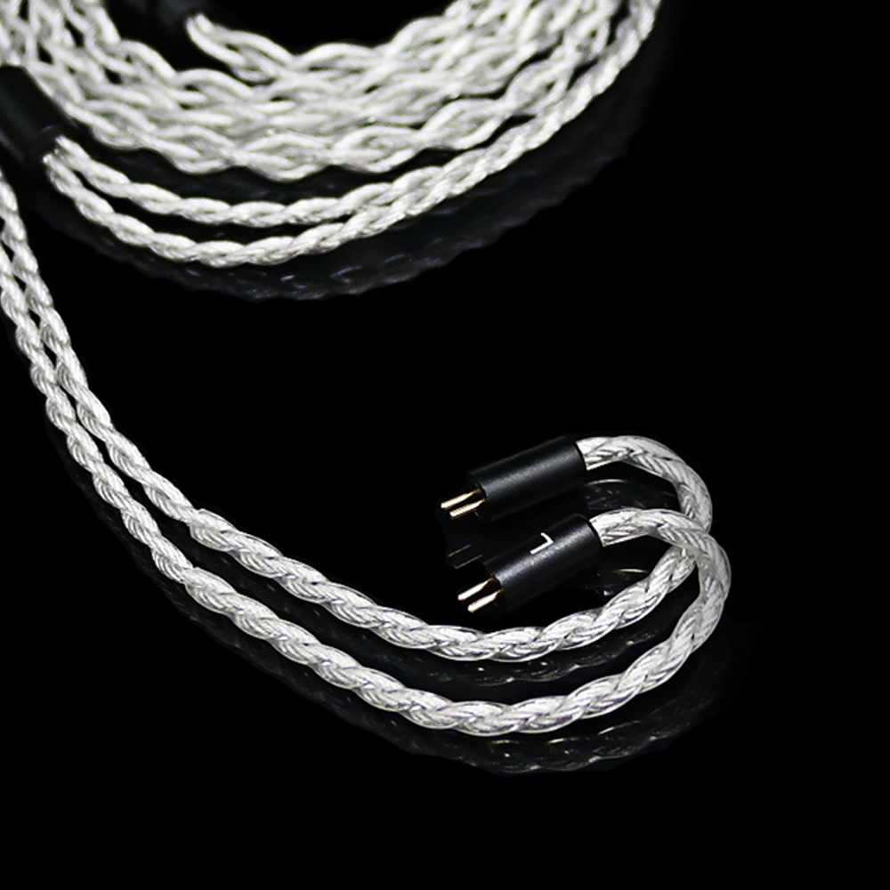 4 CORE SILVERED 2PIN CABLE - EARPHONE CABLE - 4