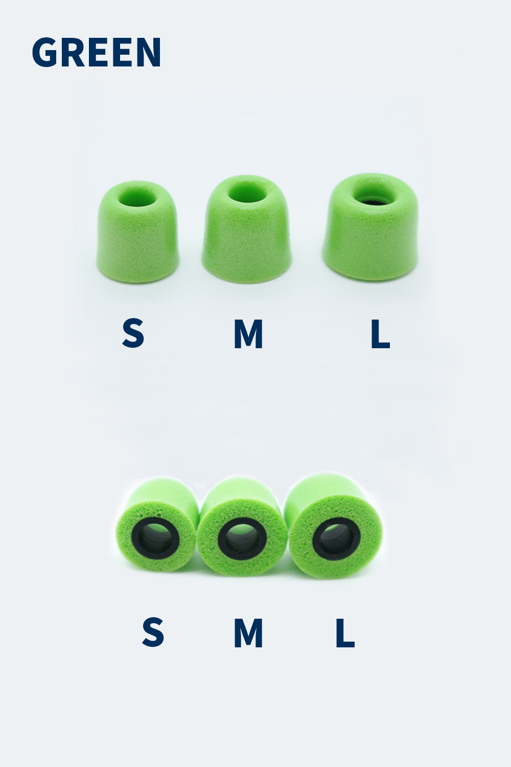 SLOW REBOUND 4.9MM EARPHONE TIP - SILICONE/FOAM TIPS - 7