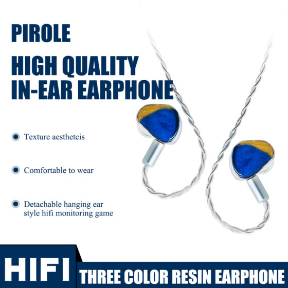 THREE COLOR RESIN EARPHONE