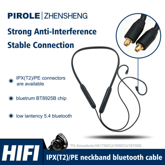 Fit IPX(T2) Weston AM ProX10 Neckband Bluetooth BT5.4 Earphone Cable with Bluetrum BT8925B Chip LDAC