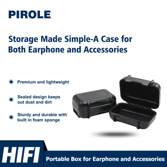 IEM Hard Case Waterproof in Ear Monitor Earphone Case Storage Sealed Design Protective Portable Box for Earphone and Accessories IEM Hard Case Waterproof in Ear Monitor Earphone Case Storage Sealed Design Protective Portable Box for Earphone and Accessories