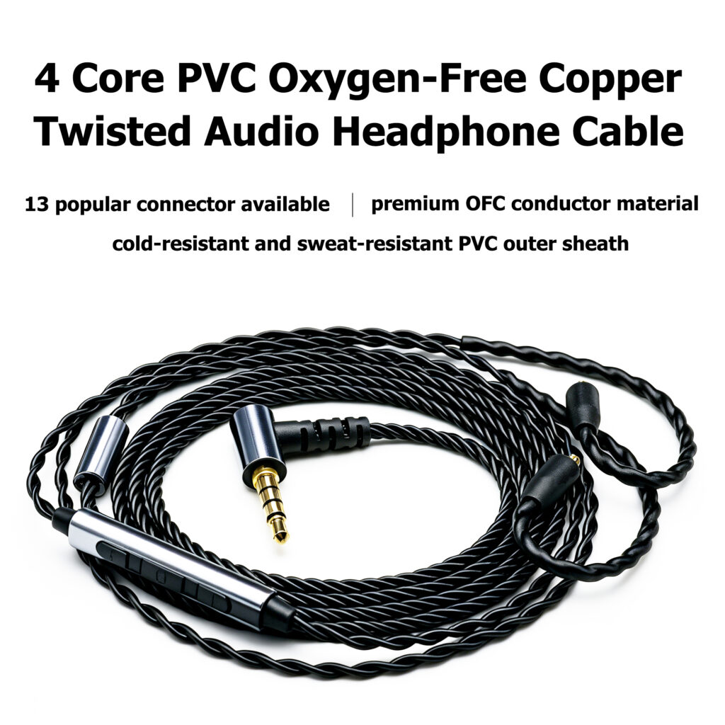 4 CORE PVC OFC TWISTED AUDIO HEADPHONE CABLE