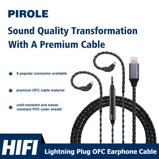 LIGHTNING EARPHONE WITH MIC CABLE